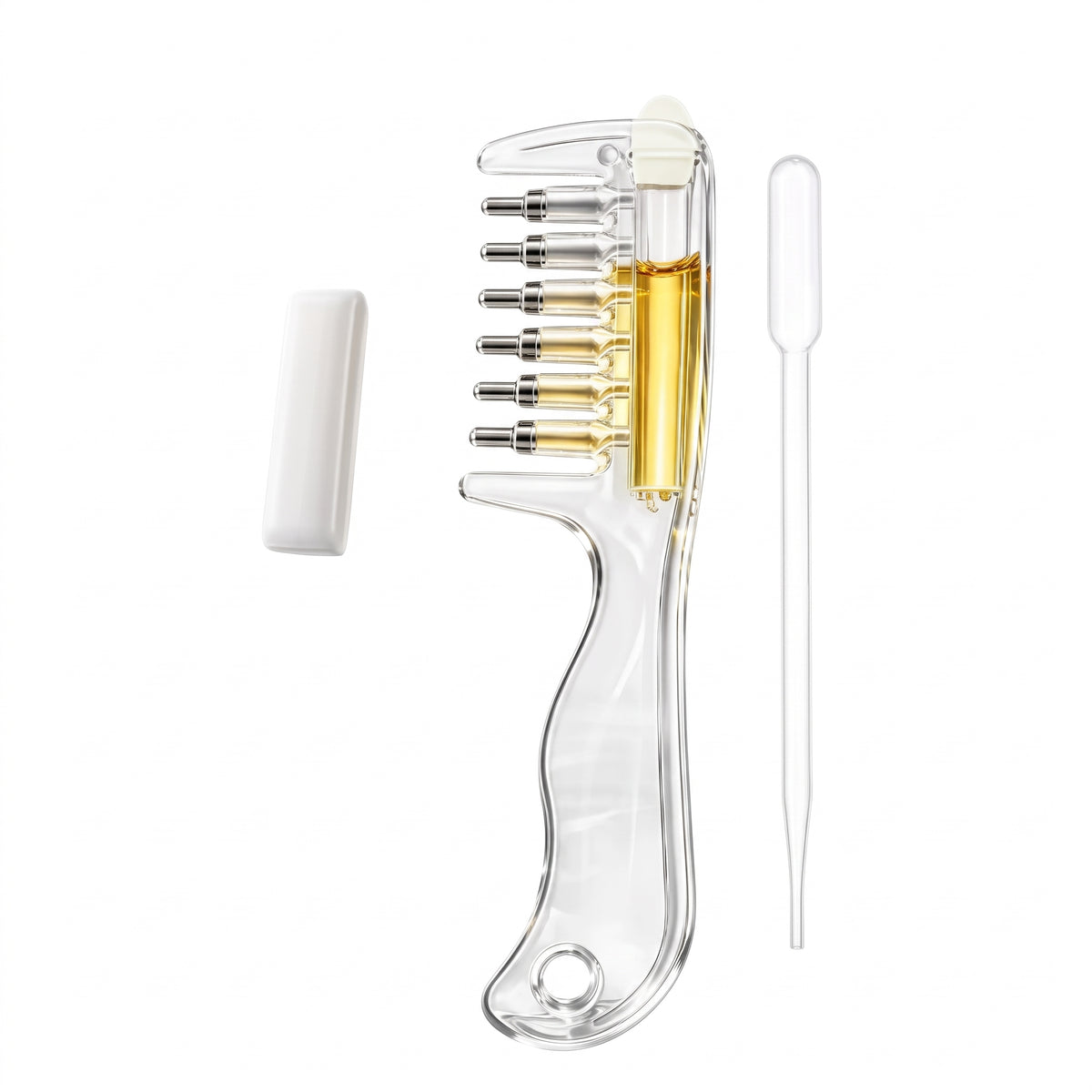 Peigne applicateur d’huile cuir chevelu