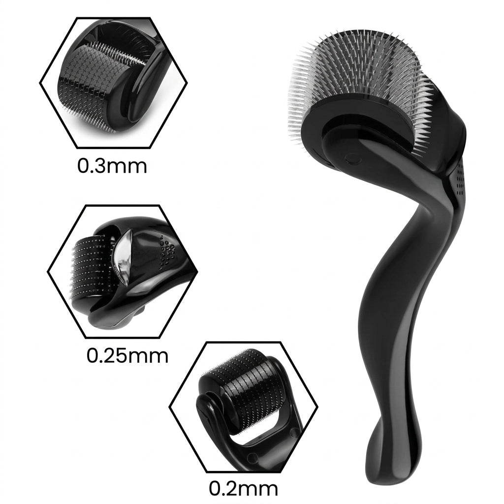 Derma roller titane – 540 micro-aiguilles