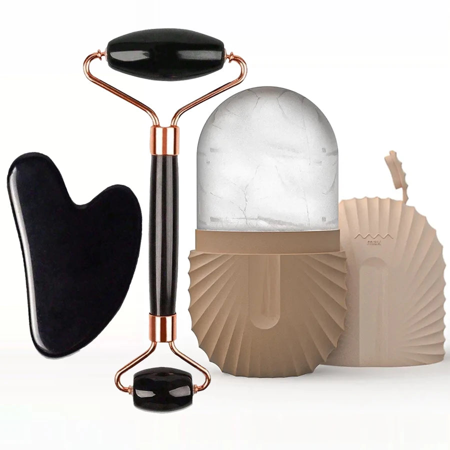 Coffret rouleau de glace & gua sha